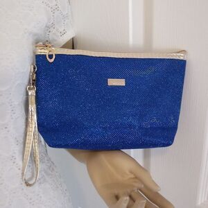 NEW Blue Glittering Wristlet